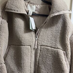 Cozy Beige Sherpa Jacket
